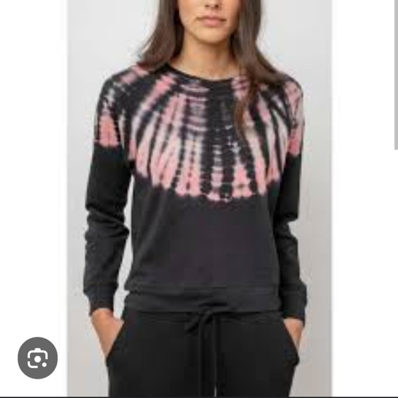 Rails Theo Black Skeleton Tie Dye Sweatshirt Size XS - Picture 1 of 6